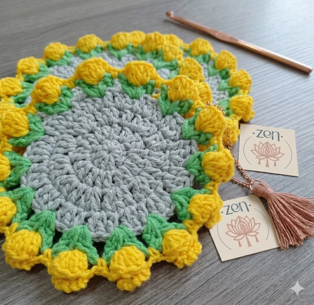 Porta Copos Floral
